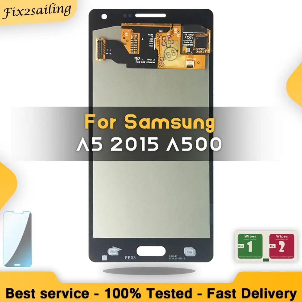 

LCD For Samsung Galaxy A5 2015 A500 A500F A500FU A500H A500M LCD Touch Screen Digitizer Assembly Replacement