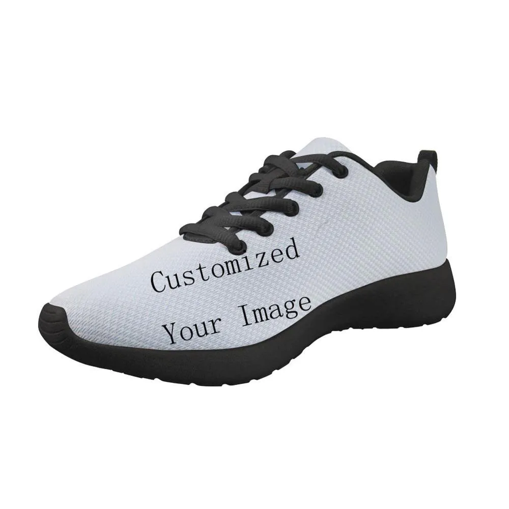 

Customized Image LOGO Print 2019 Female Women New Sneakers Flats Nurse Shoes Comfortable Flat Breathable Black Bottom Classic