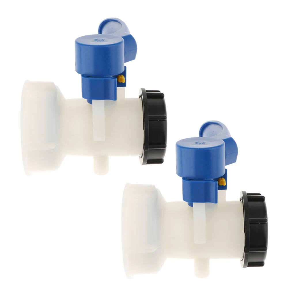 2 piece Anti-corrosion 1000L IBC Tote Tank Butterfly Valve Switch Water Adapter Hose Pipe Connector(75mm)