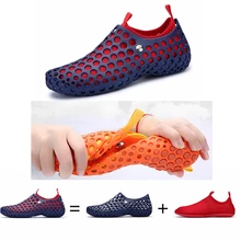 Мужская и женская пляжная обувь; сезон весна-лето; спортивная обувь; удобные дышащие уличные туфли для рыбалки; обувь для пар