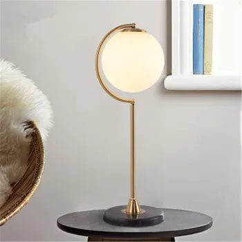 

Nordic Minimalist Bedroom Bedside Table Lamp Creative Glass Ball Study Coffee Shop Book Store Decoration Table Lamp