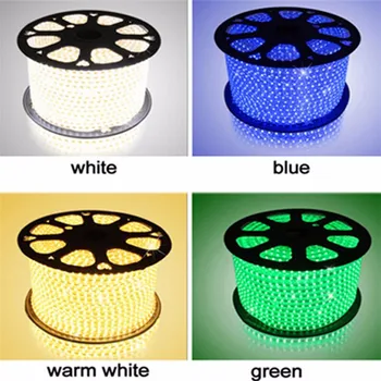 

100M 60pcs/m RGB 4plug Led Strips 5050 Christmas garden tree Multicolor red green LED waterproof LED Strips 110v220