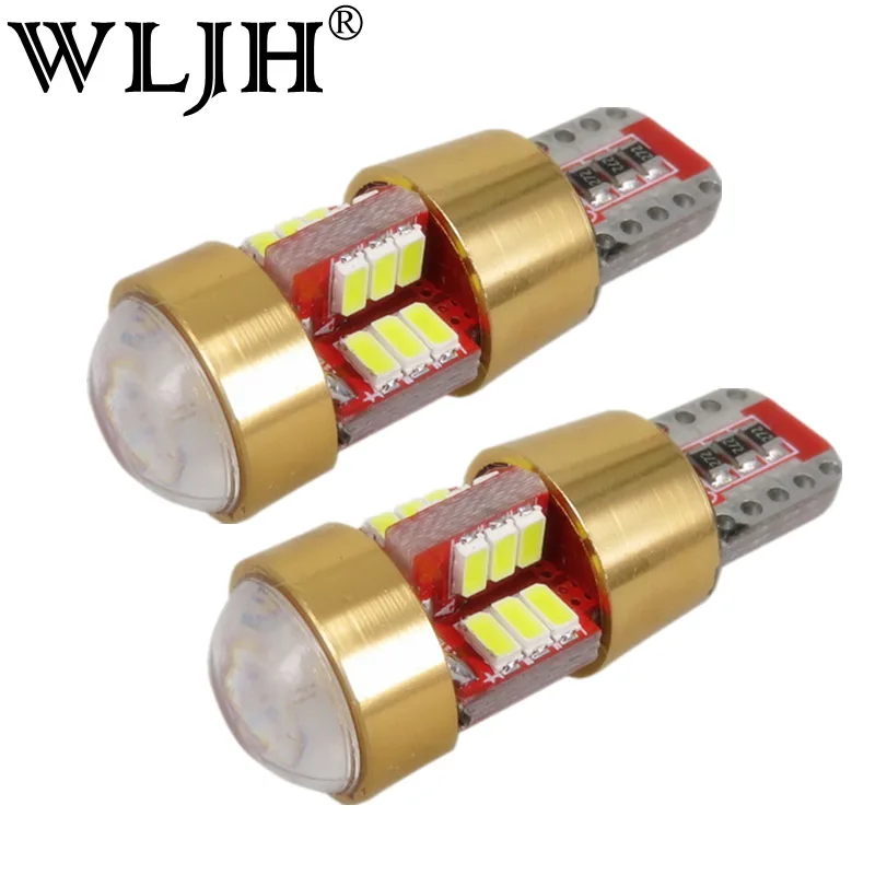 

WLJH 2pcs Universal Canbus Car LED Lamp Bulb W5W T10 LED 3014SMD Interior External Light For Volkswagen Bmw Audi Mercedes Benz