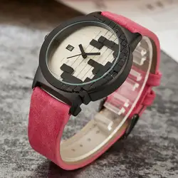 Творческий минималистский Стиль часы Для мужчин s три-ди Для мужчин sions Водонепроницаемый Дата Спортивные кварцевые кожа часы Для женщин