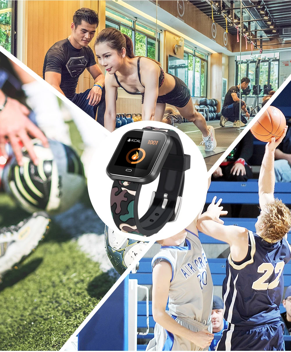 TORNTISC CD16 Smart Watch IP67 waterproof Support Blood Pressure monitor Multi Sport Modes Fitness bracelet Heart Rate Smart Band (9)