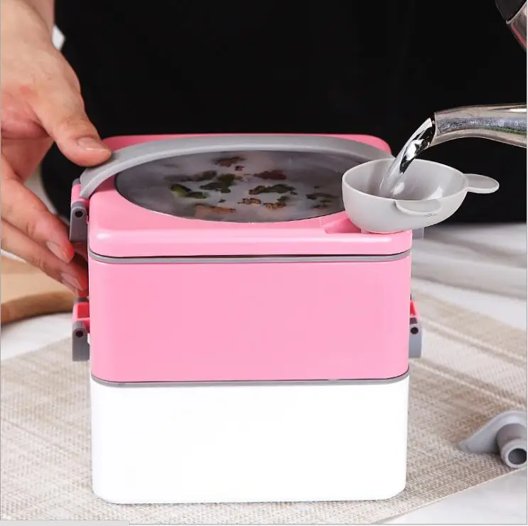 Creative stainless steel water injection heat preservation bowl