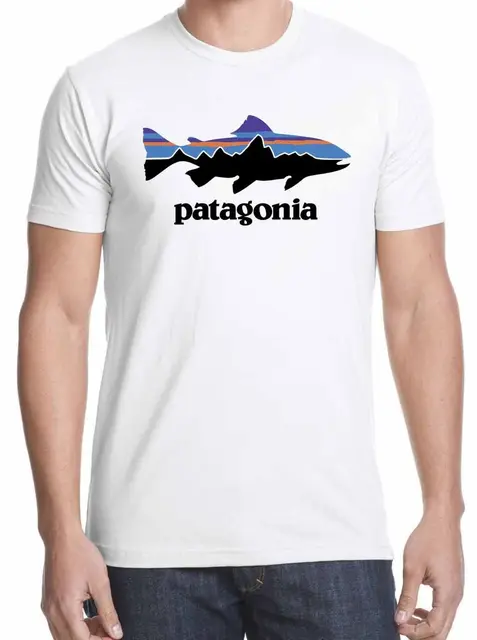 PATAGONIA FISHINGed GEAR OUTDOORed WHITE T Shirts free