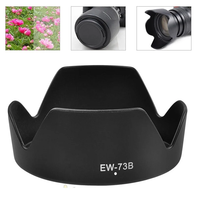 1 шт. EW-73B EW-63C EW63C II Объективы для фотоаппаратов бленды тенты Canon EF-S 18-55 мм f/3,5-5,6 IS STM Объективы фотоаппаратов