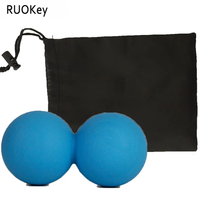 

Silicone Elastic Peanut Yoga Massage Massager Ball Rollers Back Trigger Point Therapy Sports Gym Release Excise Mobility