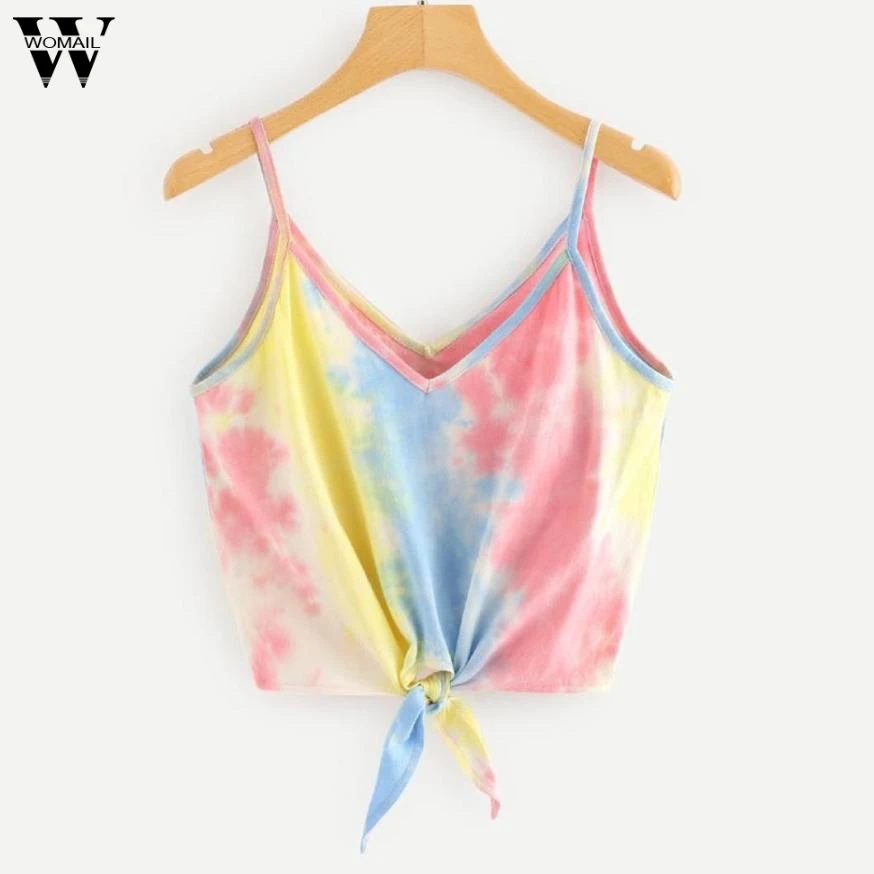 

Womail Womens Sexy Vest Fashion Leisure Short Sleeveless T-Shirt For Summer Sexy female T-shirt Fashion 2018 C30712