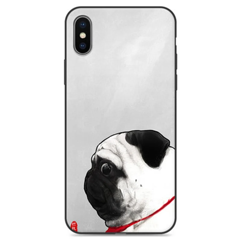 5 8 дюйма Чехол для iphone XS мягкий чехол телефона с мультипликационным принтом iphoneXS