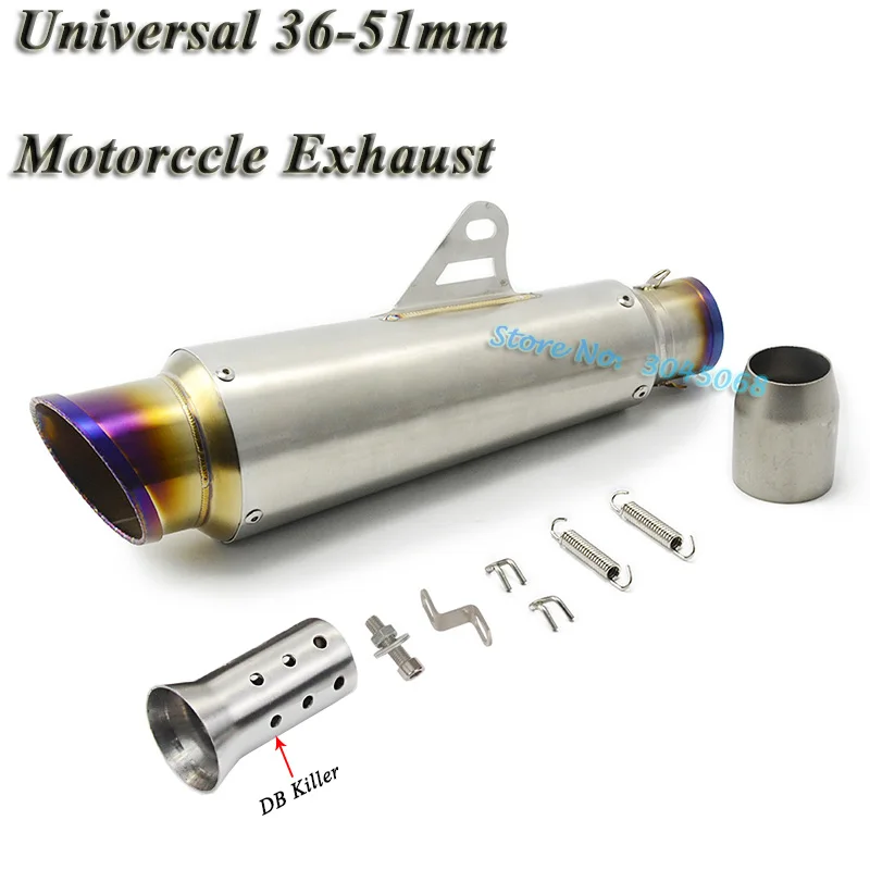 Универсальный мотоцикл Yoshimura выхлопная труба akrapovic Escape изменение глушитель выхлопной трубы дБ убийца для R15 MT-03 Z900 ниндзя 300 ATV CBR500R - Цвет: Yoshimura Sticker
