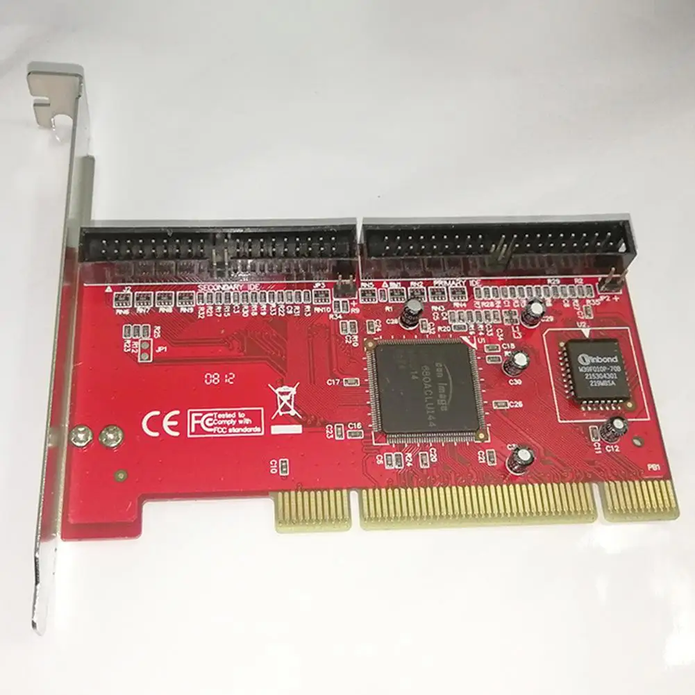 

PCI to IDE Transfer Cable Adapter 60806 Chip Dual RAID Riser Expansion Adapter Converter Card