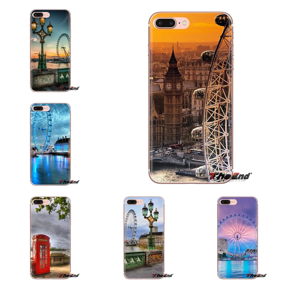 London Eye blue Ferris recreation Soft Shell Covers For iPod Touch Apple iPhone 4 4S 5 5S SE 5C 6 6S 7 8 X XR XS Plus MAX |