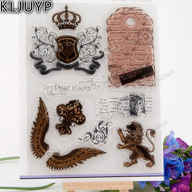 

KLJUYP DIY Post Card Transparent Clear Silicone Stamp/Seal for DIY scrapbooking/photo album Decorative clear stamp sheets