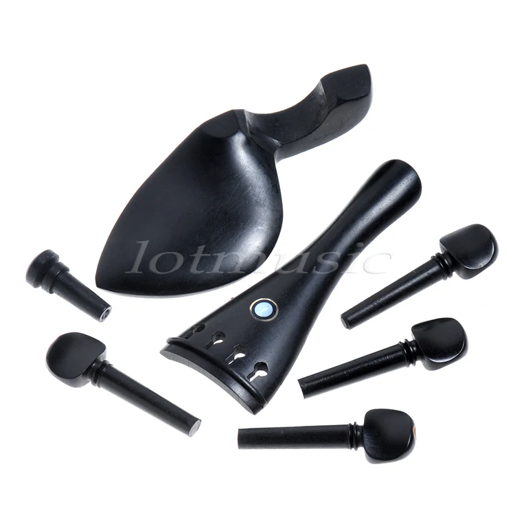 

Violin Tailpiece Tail Piece Endpin 4 Pegs Chinrest Pegs Violin Parts For 3/4 Or 1/2 Violin