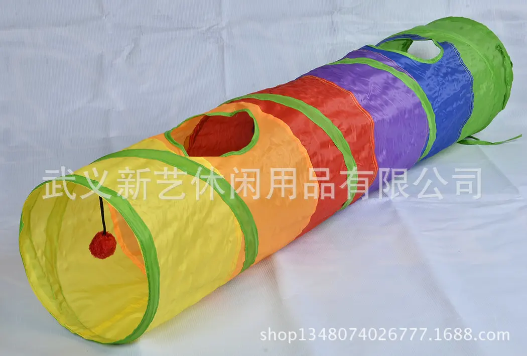 D25X120cm Кот игрушка игра интерактивный туннель канал головоломка Hiade and Seek продукты принадлежности для питомцев