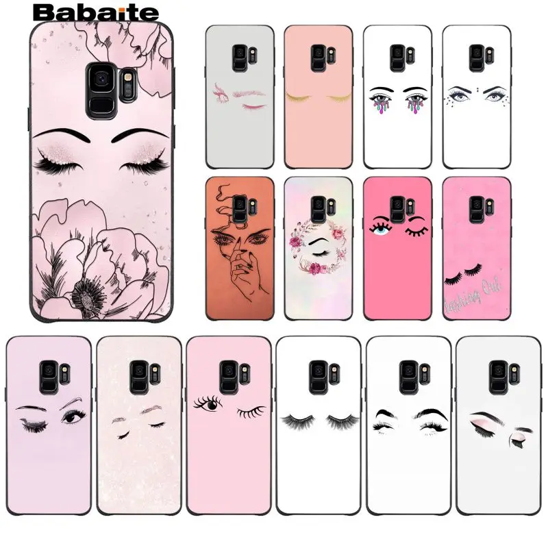 

Babaite eyelash Hot Selling Fashion Design Cell Case For GALAXY s5 s6 edge edge plus s7 edge s8 plus s9 plus s10