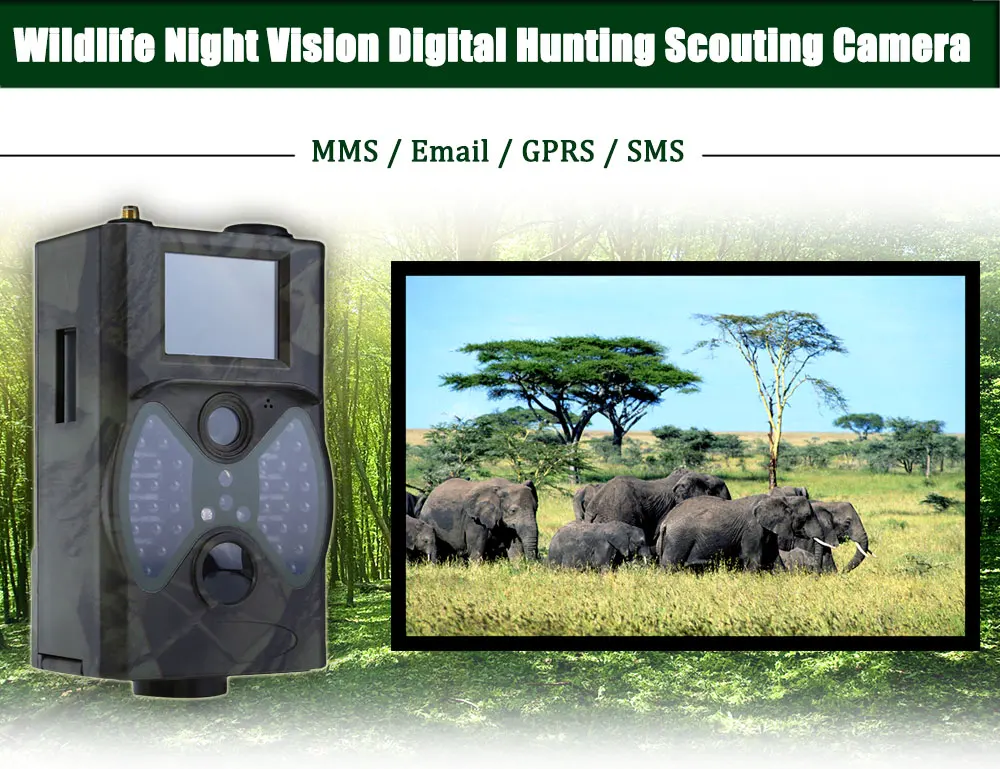 HC-300M 12MP 940nm Trail Cameras MMS GPRS Digital Scouting Hunting Camera Photo Trap Night Vision Wildlife Camera