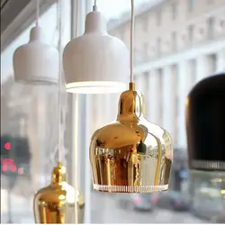 Дания Nordic Артек финский алвара Аалто Адмиралтейство подвеска-колокольчик огни для спальни, металлическая блеск светодиодный светильник