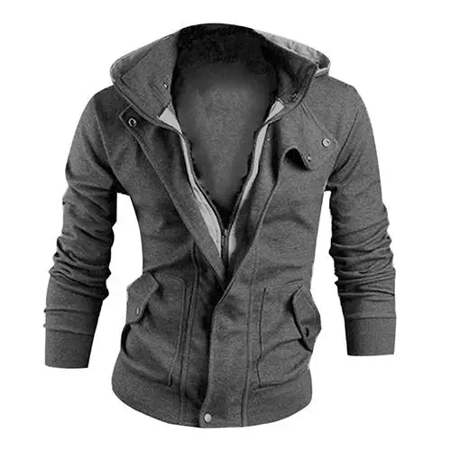 

Men's Fashion Winter Slim Hoodie Warm Hooded Sweatshirt Coat Jacket Outwear