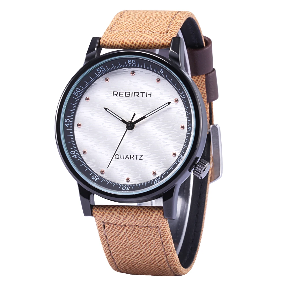 

2018 Rebirth Fashion Casual quartz lover's watches Genuine leather Male Female Business Military gift Business men women Watch