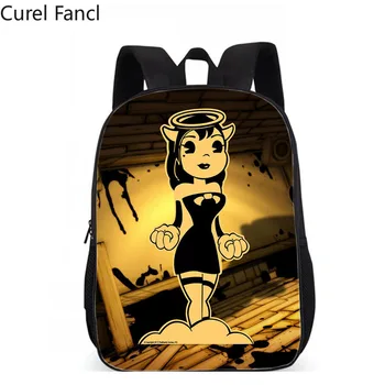 

2020 Hot Bendy and The Ink Machine Backpack Boys Girls Cartoon Children Backpacks Famous Game Kids School Bags Bookbag Backpack