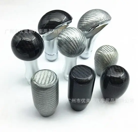 5 6 Speed MT Fit Manual Transmission Carbon Fiber Gear Shift Knob Shifter For BMW Ford Passat Honda Audi Toyota Golf | Автомобили и