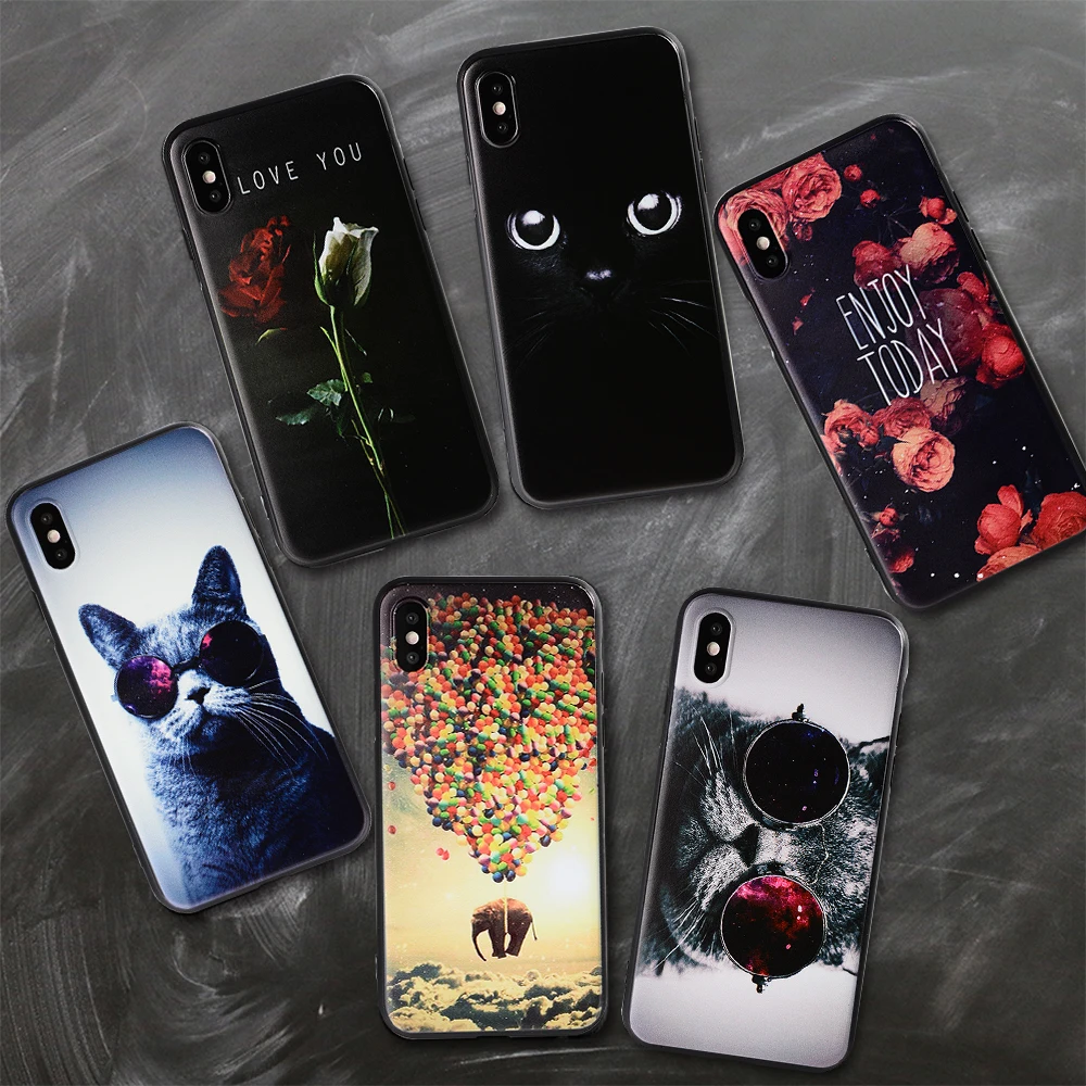 Phone Case For iPhone 7 8 Plus X XS Max 6 6s XR 5 5S SE Soft TPU Cover For iPhone 6 6S PLUS 10 xr xs Vintage Pattern Capa Cases Phone Case For iPhone 7 8 Plus X XS Max 6 6s XR 5 5S SE Soft TPU Cover For iPhone 6 6S PLUS 10 xr xs Vintage Pattern Capa Cases