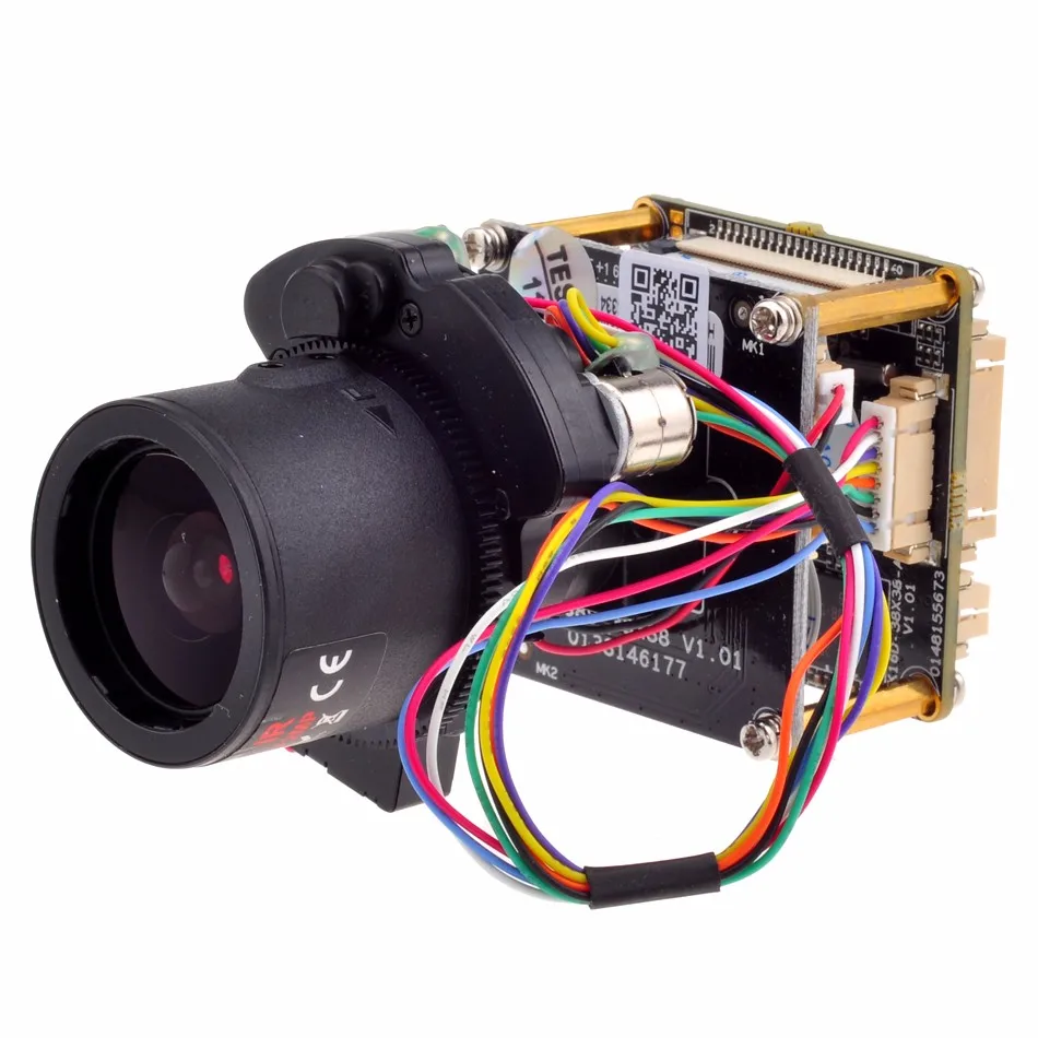 GADINAN 4MP 25FPS 1/" CMOS OV4689+ Hi3516D ONVIF H.265/H.264 2,8-12 мм авто-зум объектив ip-камера плата модуль IPC с кабелем LAN