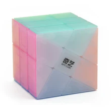 Qiyi Mofangge желе цвет 3x3x3 ветро-огненное колесо магический куб перекос головоломки кубики для детей детские развивающие игрушки Рождественский подарок