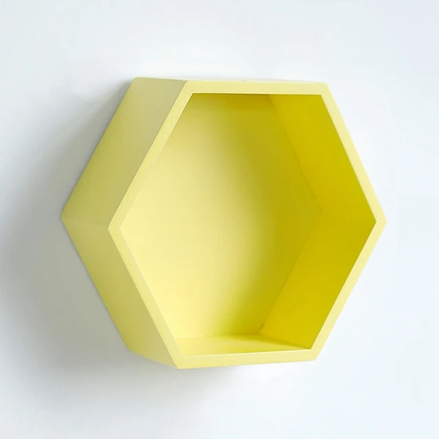 Nordic Style Storage Racks Hexagonal Wall Shelf DIY Storage Racks