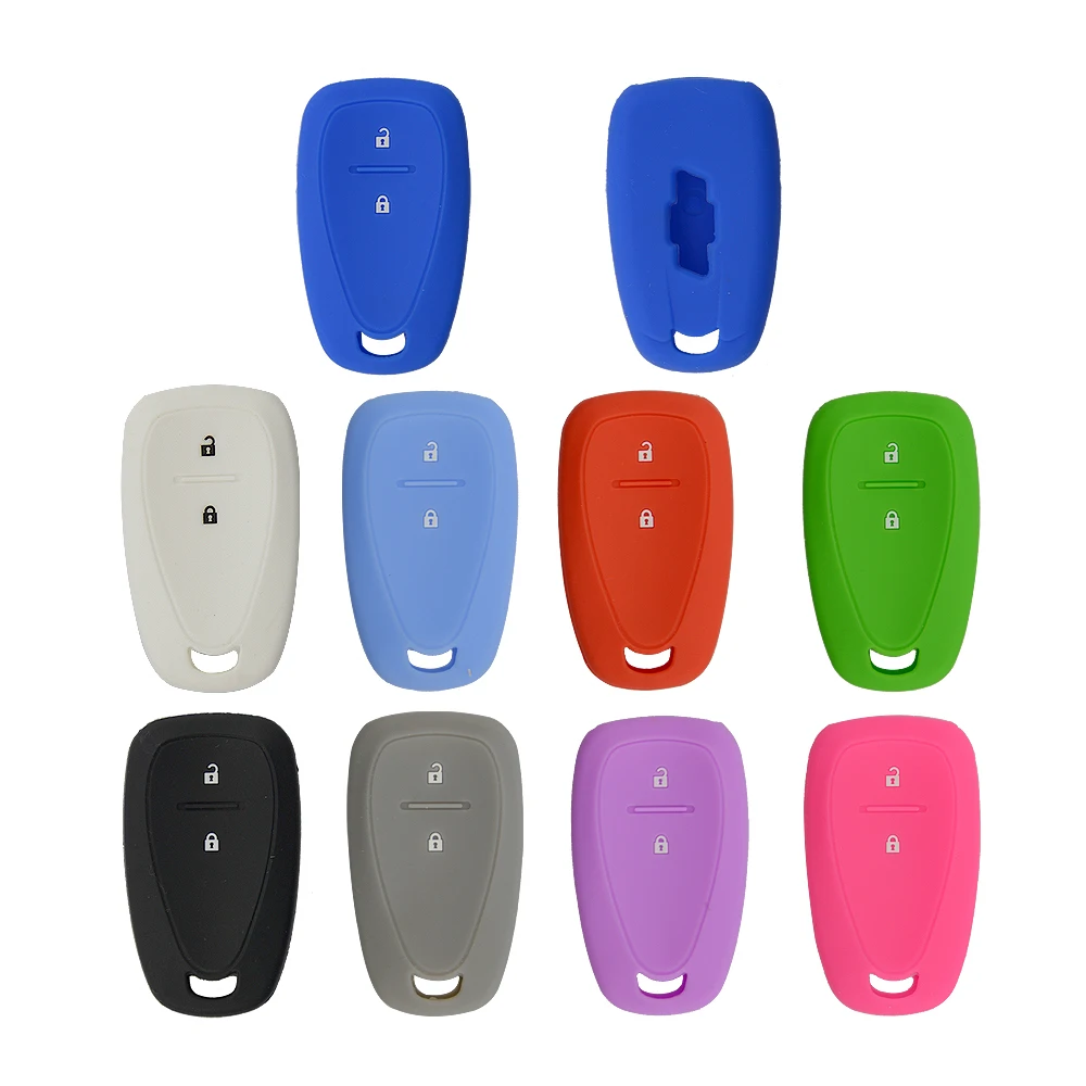 2 buttons silicone car key case for CHEVROLET 1