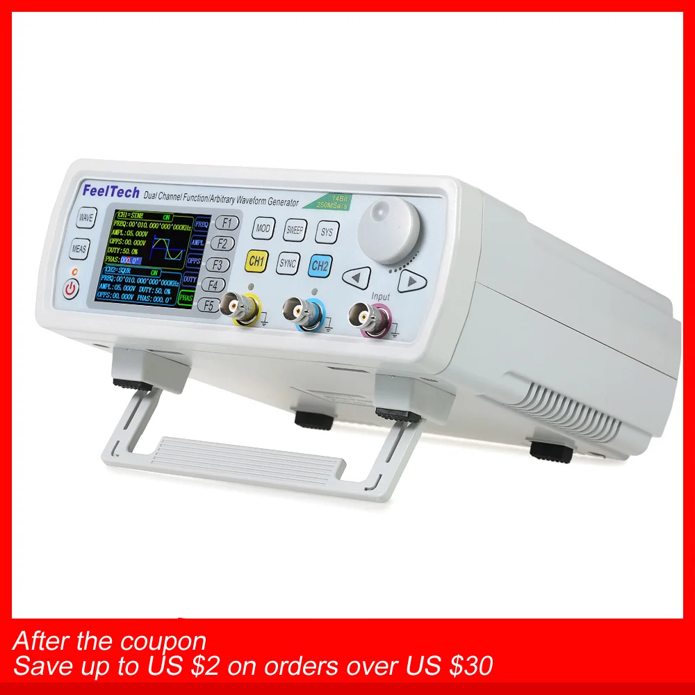 

KKmoon FY6600-60M FY6600 Series 60MHZ Digital Control Dual-channel DDS Function Signal Generator frequency meter Arbitrary