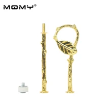 Уникальный Золотой лист форма 2 металлическая подставка стержень золото подставка для тортов и фитинг для подставка для пирога