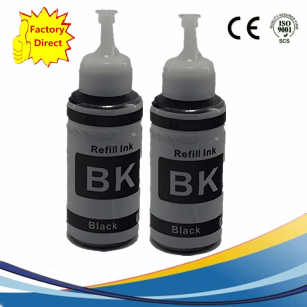 

Dye ink Based Non OEM BLACK Refill Ink Kit 70ml for Epson L800 L801 printing ink Cartridge No. T6731/2/3/4/5/6