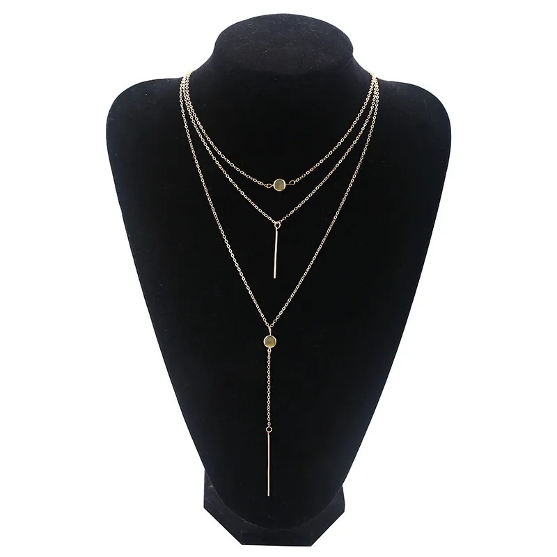 Ожерелье чокер Moana Collares новое ювелирное изделие ожерелье с цепочкой из трех слоев
