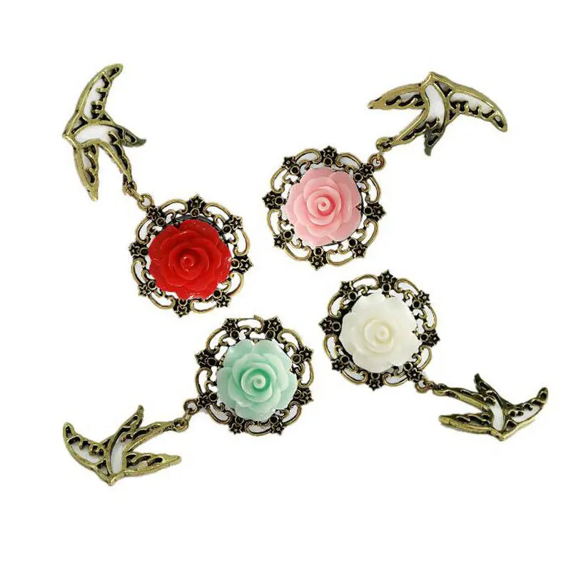 

1 Pc Vintage Acylic Ear Gauges Plugs With Sallow Pendant 6-20mm Anti-Allergy Ear Tunnels Gauges Ears Piercing Body Jewelry