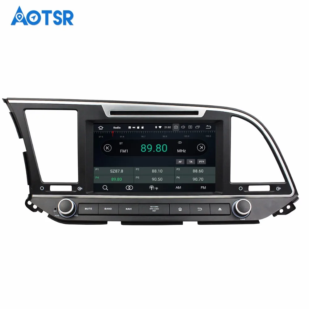 Cheap Autoradio Android 8.0 1 din Car GPS Radio For Hyundai Elantra 2016 2017 2018 Touch Screen Auto Stereo GPS 1024*600 CANBUS Radio 4