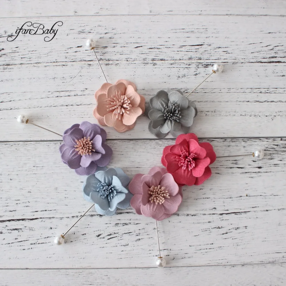leather flower brooch 2