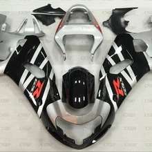 GSX R600 R750 R1000 2000-2003 K12 обтекатель Наборы GSX R 600 750 1000 03 02 2003 серебристый, черный обтекатели