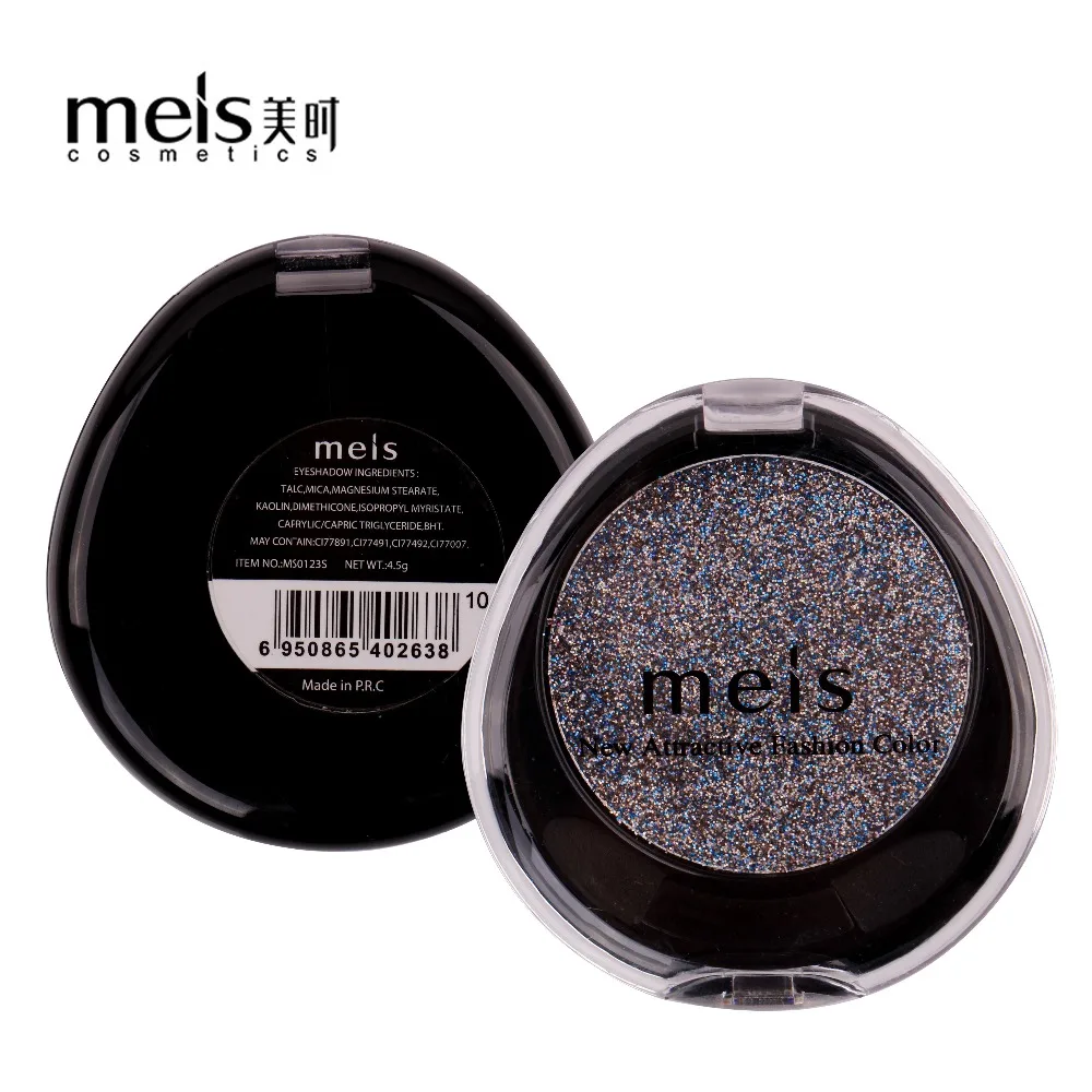 

MEIS 6 Colors Glitter Monochrome Eye Powder Shadow Women Beauty Eye Make Up Shinning Eye Shadow Paste Makeup Palette cream