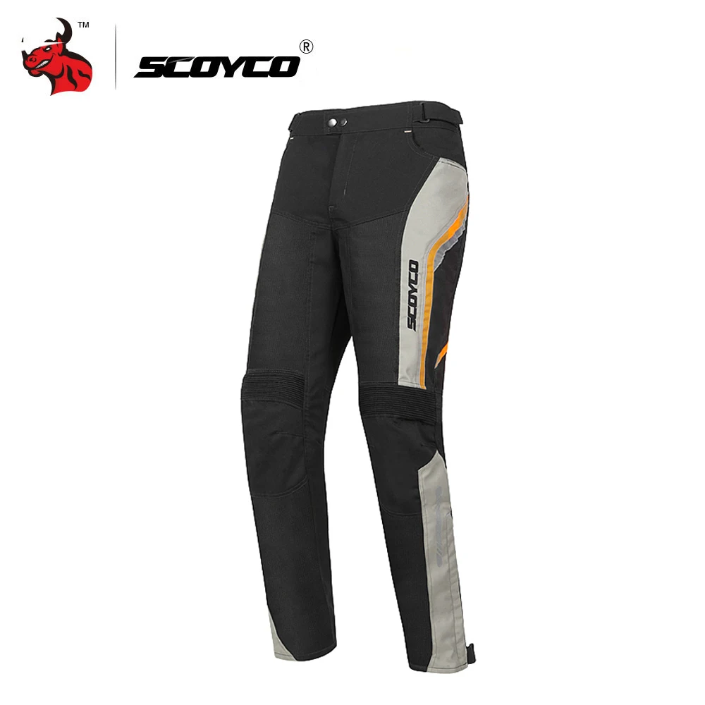 Xuba Unisex Summer Motorcycle Cycling Pants Mesh Motorcycle Pants Waterproof Breathable Racing Pants White L