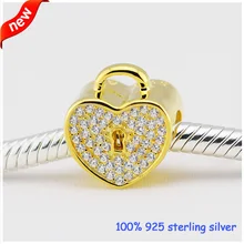 Подходит Пандора браслеты Висячие серебряные бусины с кубическим цирконием новые оригинальные стерлингового серебра 925 Подвески «сделай сам» оптом