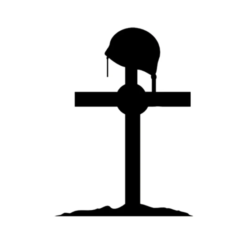 8 2cm 11cm fallen soldier fashion vinyl stickers decals motorcycle