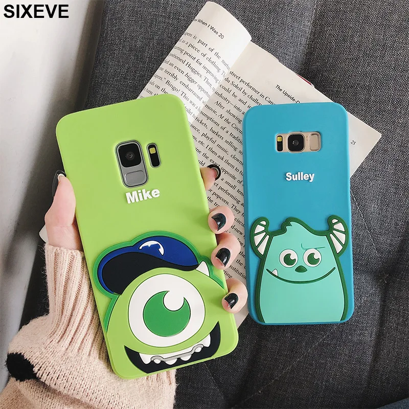 

Luxury Phone Case For Samsung Galaxy S8 Plus Soft TPU Silicone Samsung S9 S10 Plus Note 8 9 Cute 3D Animal Candy Colors Cover SM