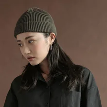 Мужская и женская шапка в стиле хип-хоп, осенне-зимняя Повседневная вязаная шапка, уличная шапка