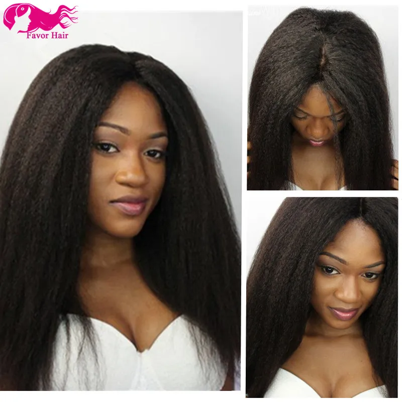 Lace Front Human Hair Wigs Brazilian Kinky Straight Italian Yaki Huaman Hair Full Lace Wigs & Front Lace Wigs for Black Women