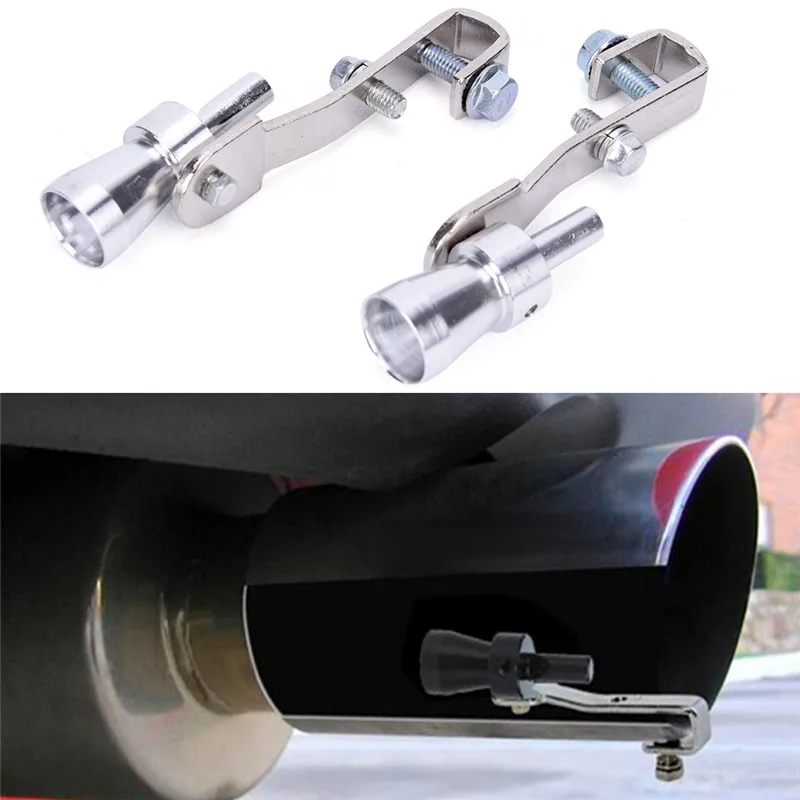 

Car Turbo Sound Muffler Exhaust Pipe Blow-off Vale BOV Simulator Whistle Stylish Fast Shipping