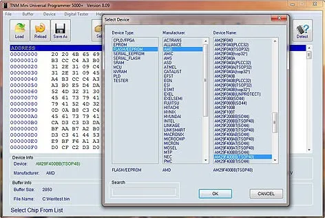 2019 nova tnm5000 usb eprom programador +